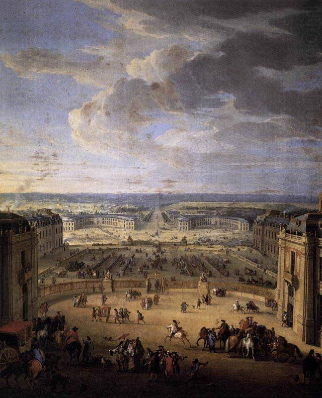 John Martin The Stables Viewed from the Chateau at Versailles china oil painting image